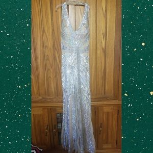 Halter top Sheath style Formal Gown